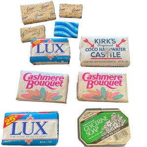 Vintage Bar Soap‎ Lot Cashmere Bouquet, LUX, Kirk's Hardwater Castile, Leisure